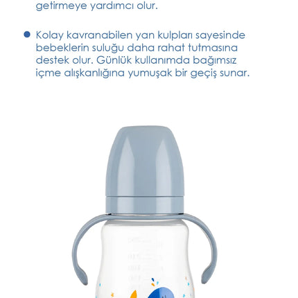 Babyjem Damlatmayan Suluk Alıştırma Bardağı 250 ml Gri