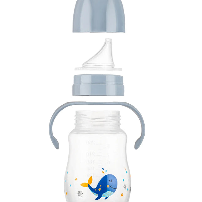 Babyjem Damlatmayan Suluk Alıştırma Bardağı 250 ml Gri