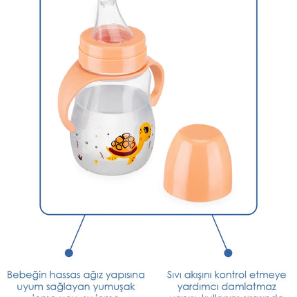 Babyjem Damlatmayan Suluk Alıştırma Bardağı 250 ml Turuncu