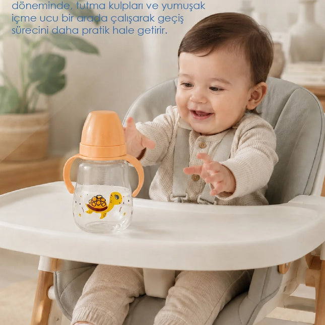 Babyjem Damlatmayan Suluk Alıştırma Bardağı 250 ml Turuncu