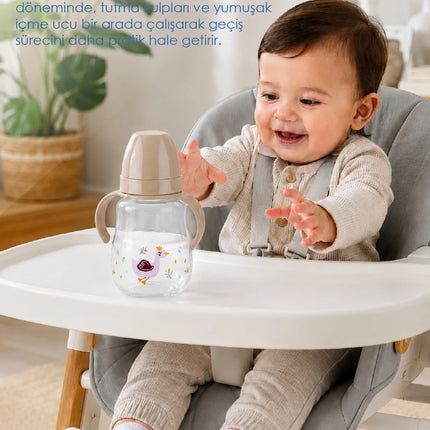 Babyjem Damlatmayan Suluk Alıştırma Bardağı 250 ml Vizon