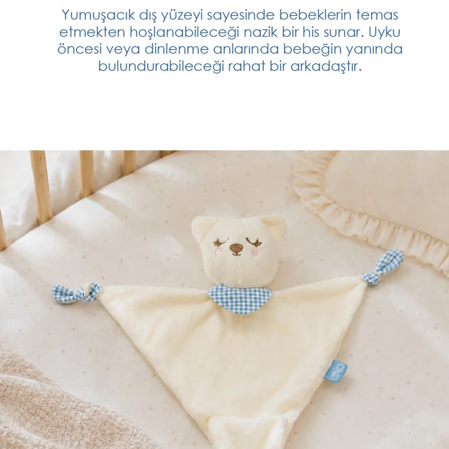 Babyjem Diş Kaşıyıcılı Sevimli Uyku Arkadaşım Mavi