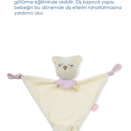 Babyjem Diş Kaşıyıcılı Sevimli Uyku Arkadaşım Pembe