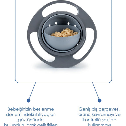Babyjem Dökülmeyen Tabak Gri