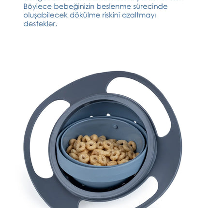 Babyjem Dökülmeyen Tabak Soft Gri