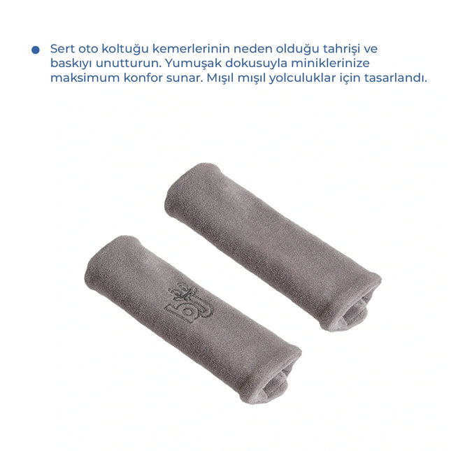 Babyjem Emniyet Kemeri Boyun Koruyucu Gri