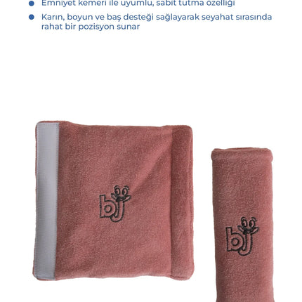 Babyjem Emniyet Kemeri Boyun Koruyucu Gül Kurusu