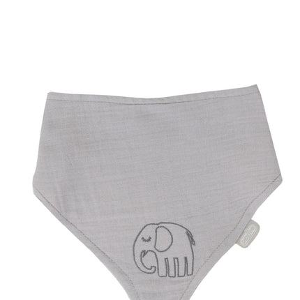Babyjem Emzik Askılı Müslin Mama Önlüğü Gri