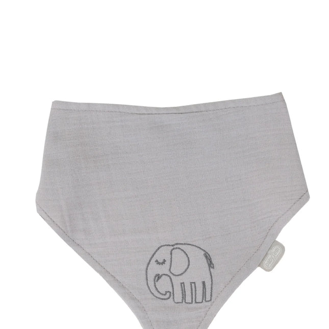 Babyjem Emzik Askılı Müslin Mama Önlüğü Gri