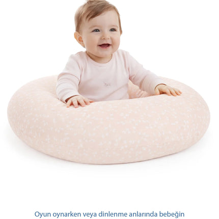 Babyjem Emzirme Ve Destek Minderi Somon Çiçek