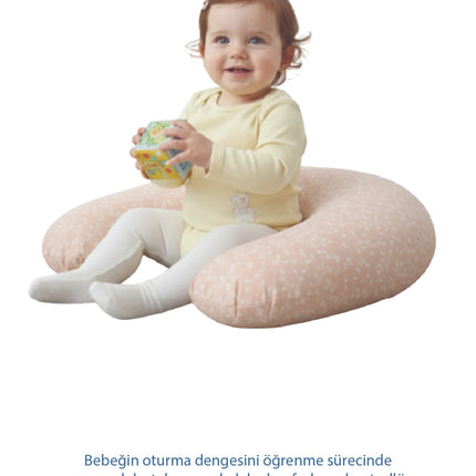 Babyjem Emzirme Ve Destek Minderi Somon Çiçek