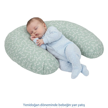 Babyjem Emzirme Ve Destek Minderi Yeşil Çiçek
