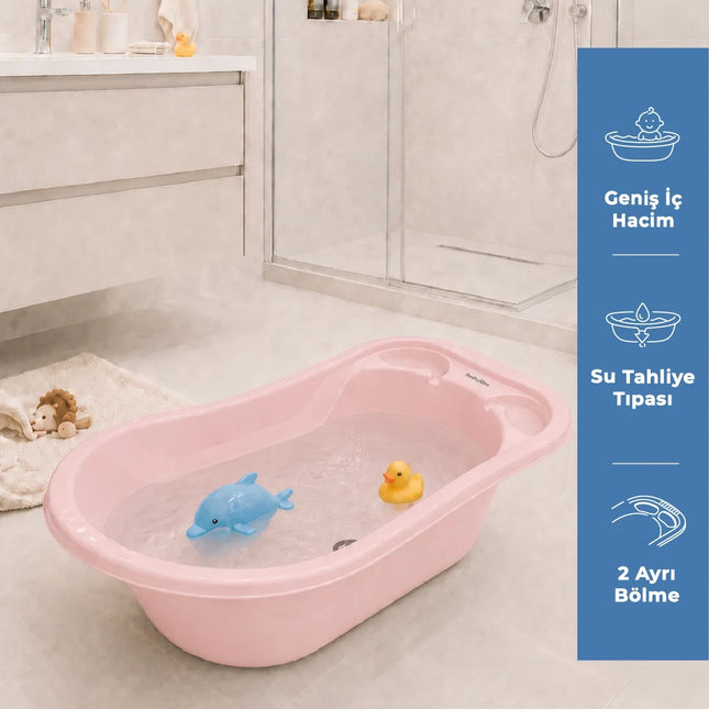 Babyjem Giderli Bebek Banyo Küveti Soft Pembe