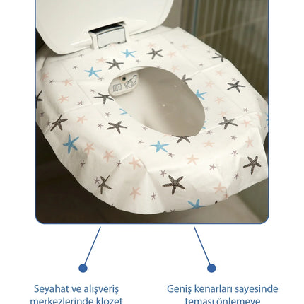Babyjem Hijyenik Kaymaz Tek Kullanımlık Klozet Kapak Örtüsü 10 Adet