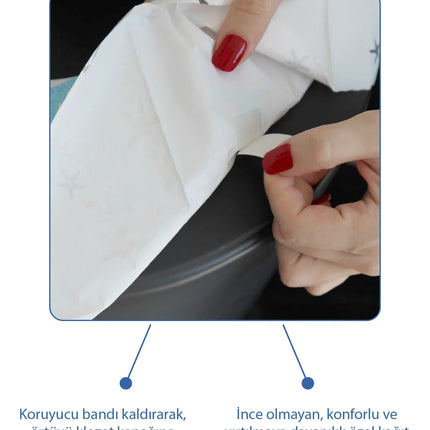 Babyjem Hijyenik Kaymaz Tek Kullanımlık Klozet Kapak Örtüsü 30 Adet