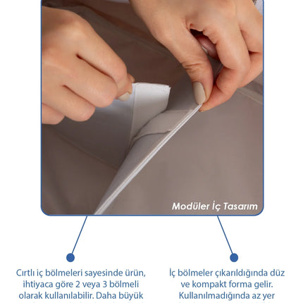 Babyjem Katlamalı Anne&Bebek Organizer Somon Çiçek