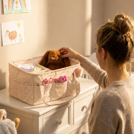 Babyjem Katlamalı Anne&Bebek Organizer Somon Çiçek