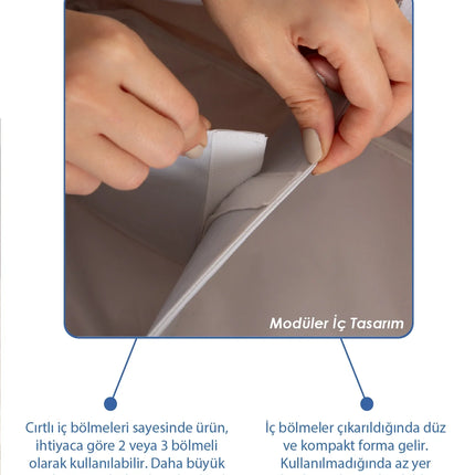 Babyjem Katlamalı Çanta Anne&Bebek Organizer Yeşil Çiçek