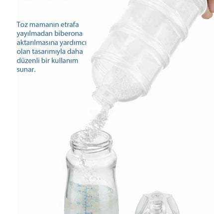 Babyjem Katlı Toz Mama Kabı Beyaz