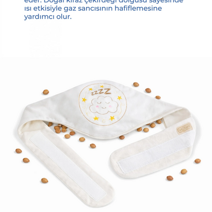 Babyjem Kiraz Çekirdekli Gaz Giderici Kemer - Ekru