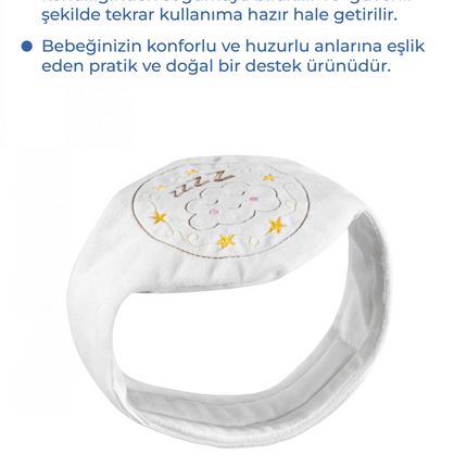 Babyjem Kiraz Çekirdekli Gaz Giderici Kemer - Ekru