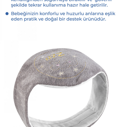 Babyjem Kiraz Çekirdekli Gaz Giderici Kemer - Gri