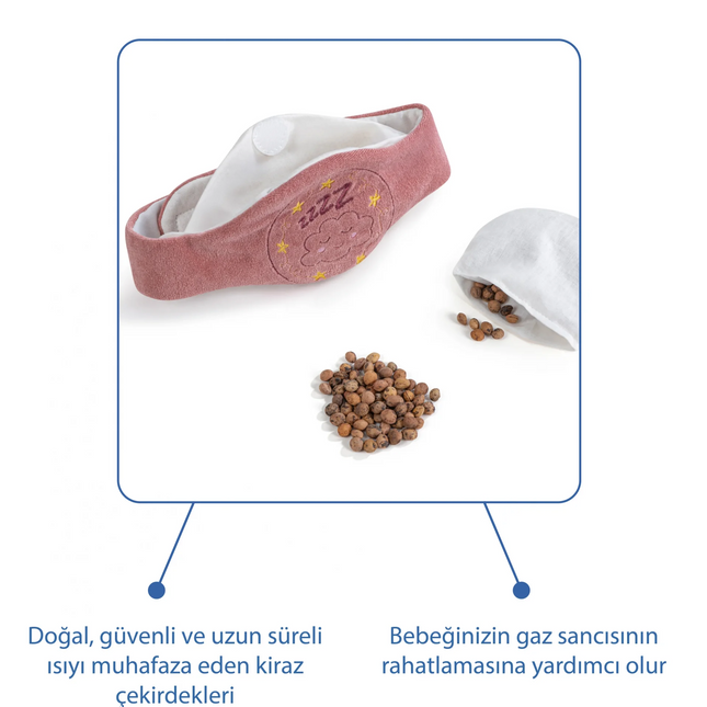 Babyjem Kiraz Çekirdekli Gaz Giderici Kemer - Gül Kurusu