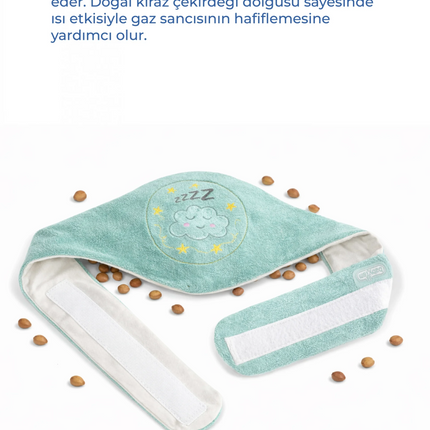 Babyjem Kiraz Çekirdekli Gaz Giderici Kemer - Yeşil