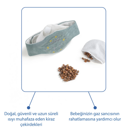 Babyjem Kiraz Çekirdekli Gaz Giderici Kemer - Yeşil