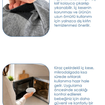 Babyjem Kiraz Çekirdekli Anne Bebek Rahatlatıcı Gaz Yastığı