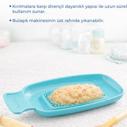 Babyjem Kırılmaz Pratik Bebek Meyve Püre Rendesi Mint