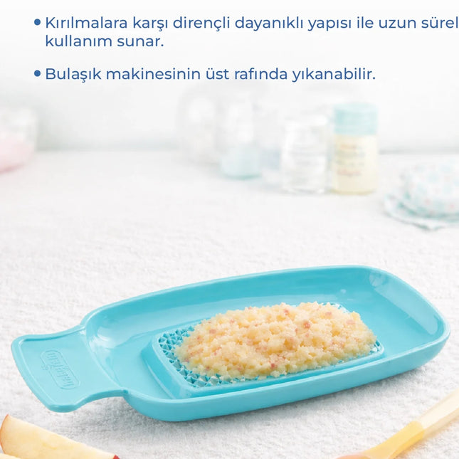 Babyjem Kırılmaz Pratik Bebek Meyve Püre Rendesi Mint