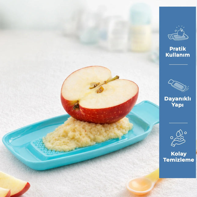 Babyjem Kırılmaz Pratik Bebek Meyve Püre Rendesi Mint