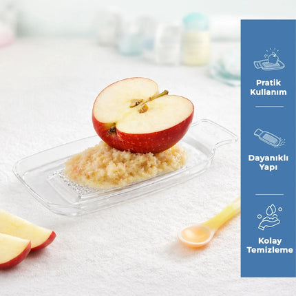 Babyjem Kırılmaz Pratik Bebek Meyve Püre Rendesi Şeffaf