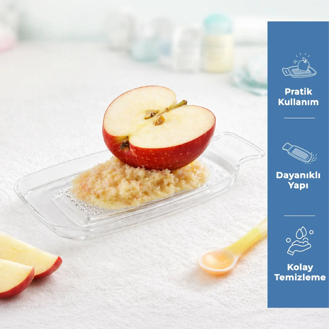 Babyjem Kırılmaz Pratik Bebek Meyve Püre Rendesi Şeffaf