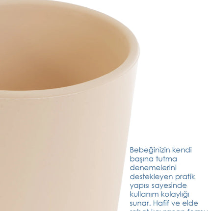 Babyjem Kolay Kavrama Silikon Bardak Ekru