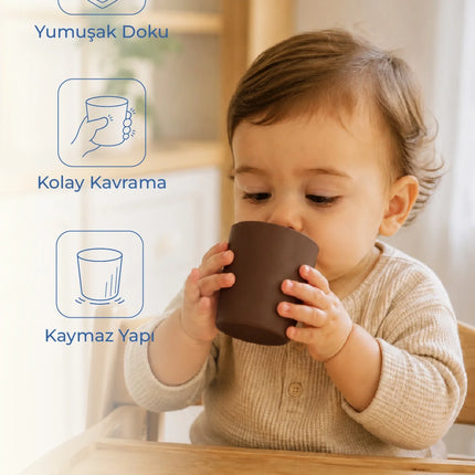 Babyjem Kolay Kavrama Silikon Bardak Latte