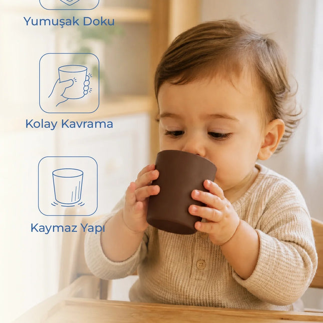 Babyjem Kolay Kavrama Silikon Bardak Latte