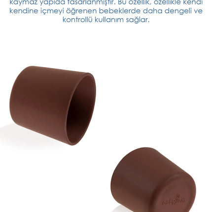 Babyjem Kolay Kavrama Silikon Bardak Mocha