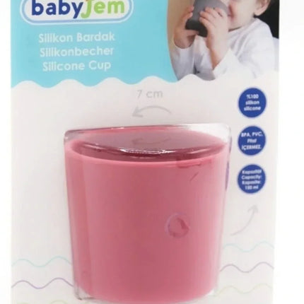 Babyjem Kolay Kavrama Silikon Bardak Somon