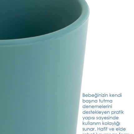 Babyjem Kolay Kavrama Silikon Bardak Yeşil