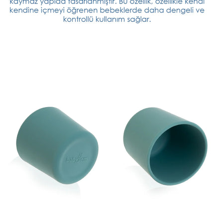 Babyjem Kolay Kavrama Silikon Bardak Yeşil