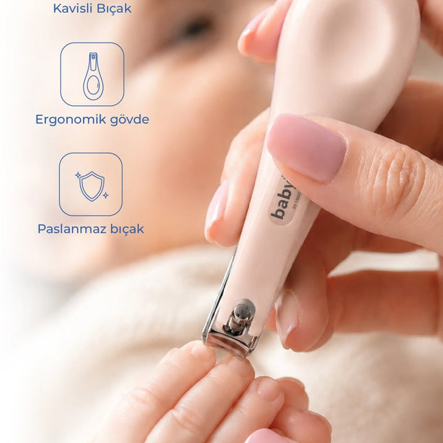 Babyjem Kolay Kavrama Bebek Tırnak Makası Pembe