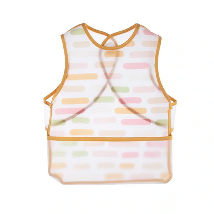 Babyjem Leke Tutmaz Giymeli Mama Önlüğü Pastel Şerit