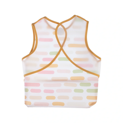 Babyjem Leke Tutmaz Giymeli Mama Önlüğü Pastel Şerit