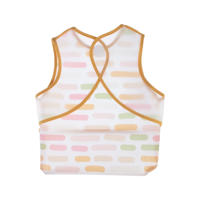 Babyjem Leke Tutmaz Giymeli Mama Önlüğü Pastel Şerit