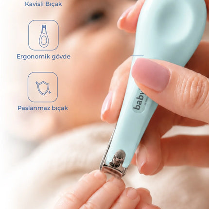 Babyjem Kolay Kavrama Bebek Tırnak Makası Mavi