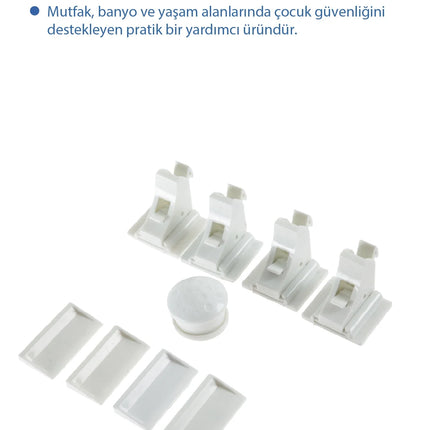 Babyjem Mıknatıslı Çekmece Kilidi 4in1