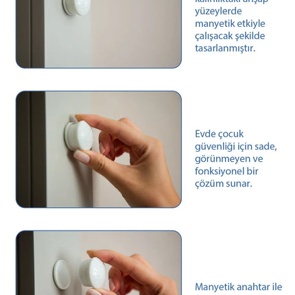 Babyjem Mıknatıslı Çekmece Kilidi 4in1