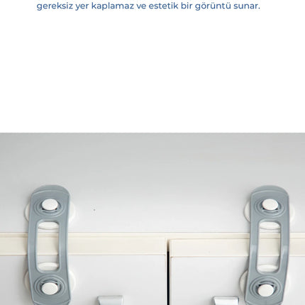 Babyjem Mini Çok Amaçlı Bebek Emiyet Kiliti 2 Adet Beyaz